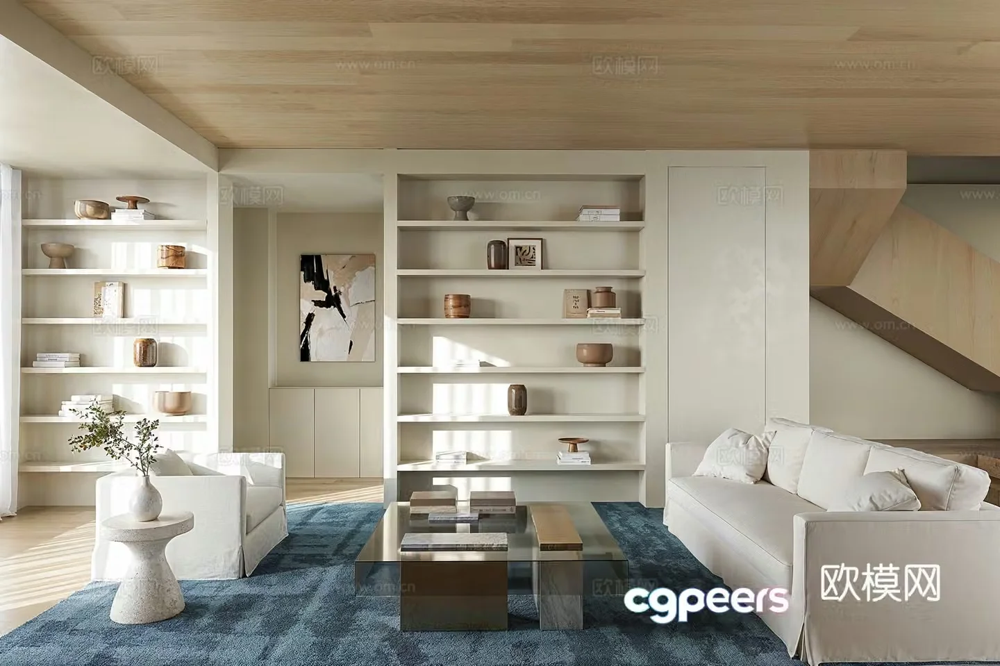 Modern living room 3d model