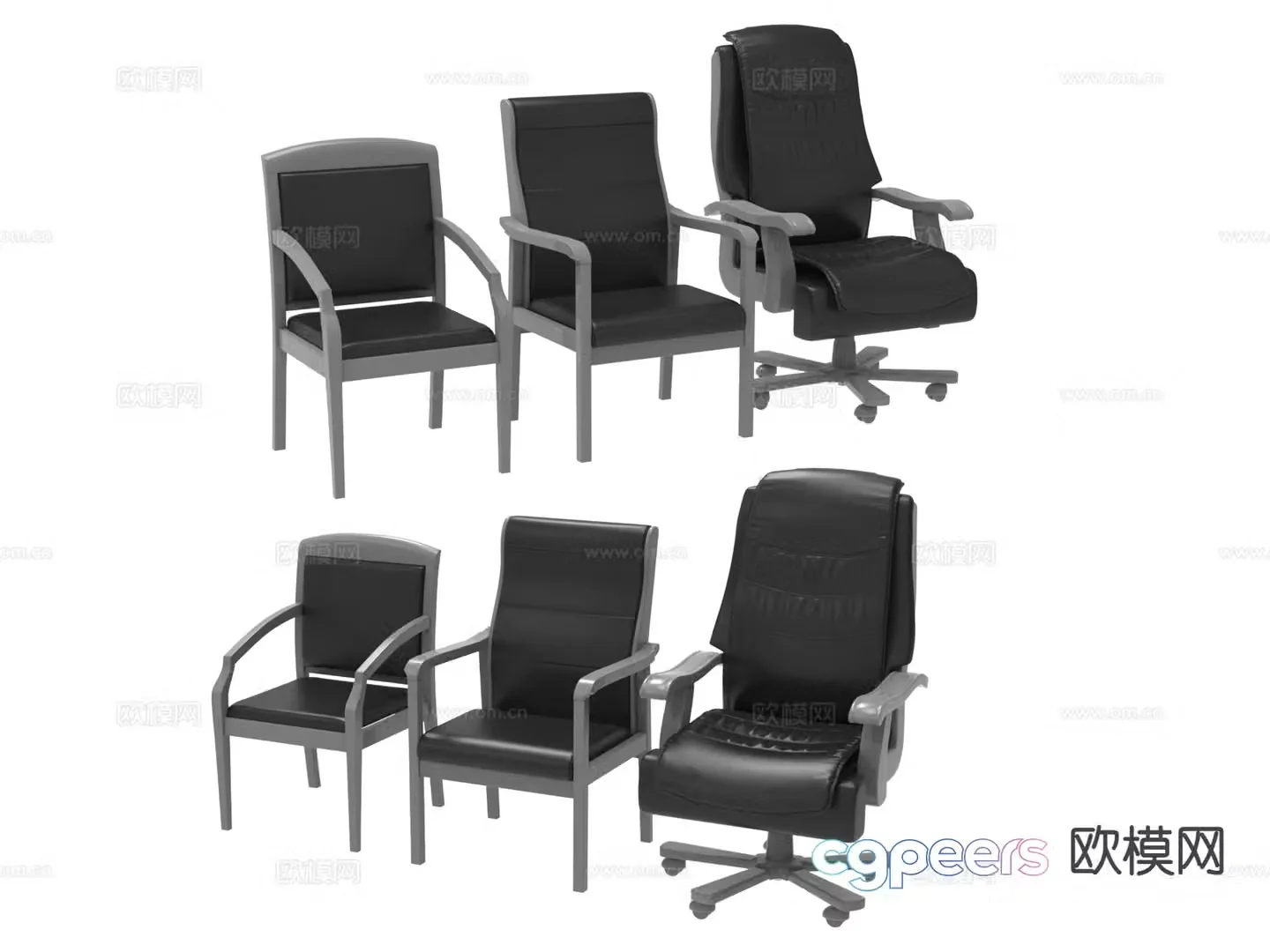 Modern chair leisure chair 3d model