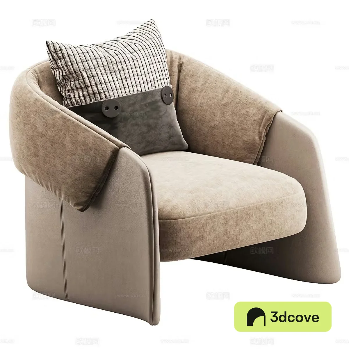 Modern Italian Blazer Armchair