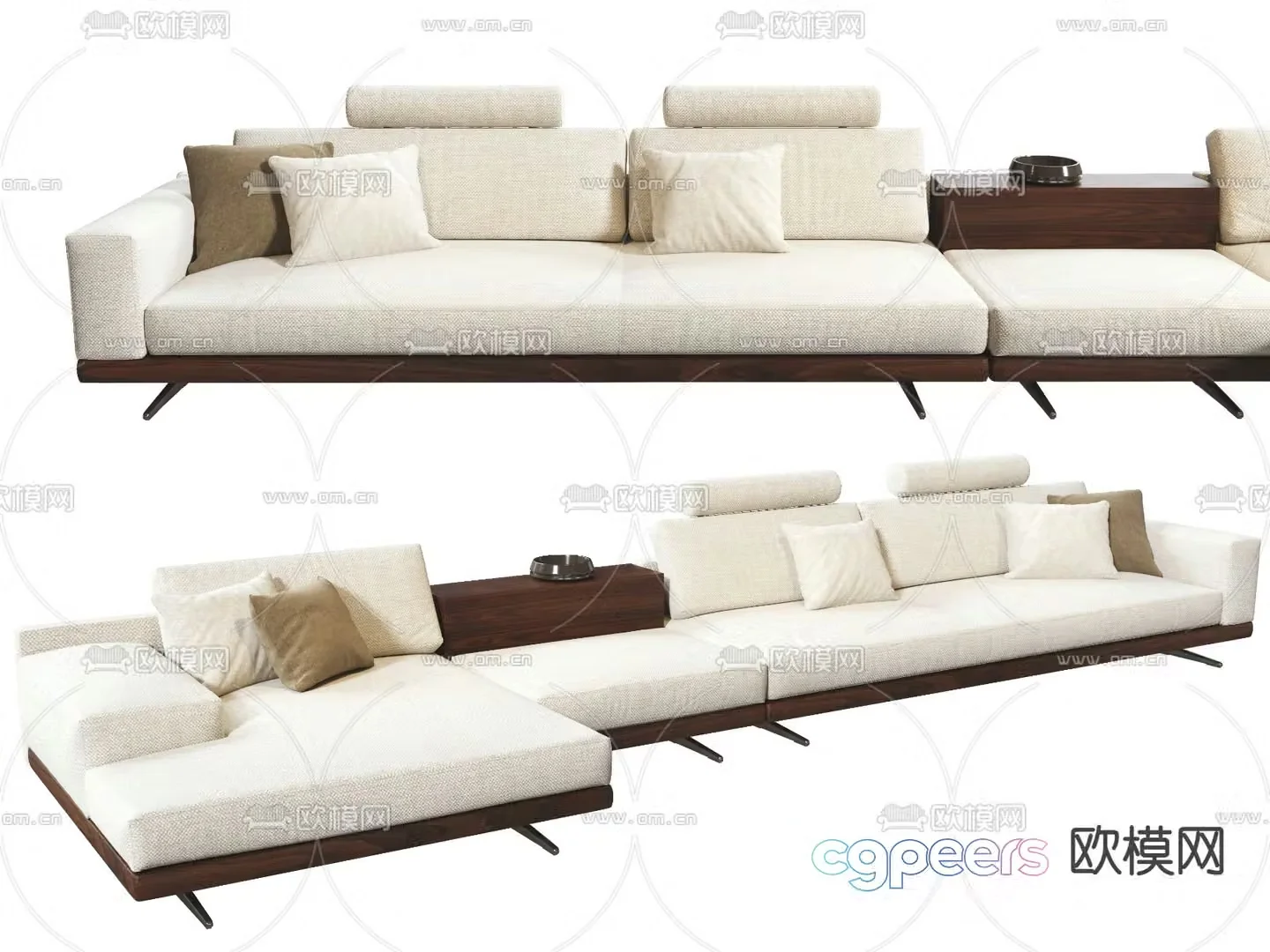 MISSANA corner sofa multi-person sofa 3d model
