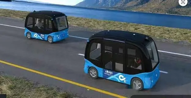Blue Autonomous Vehicles 3D Model – 11353 – VRAY Render