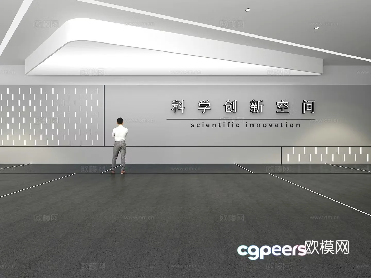 Cultural wall Corporate culture wall Display wall Theme wall Exhibition hall Campus culture Corridor 3D model