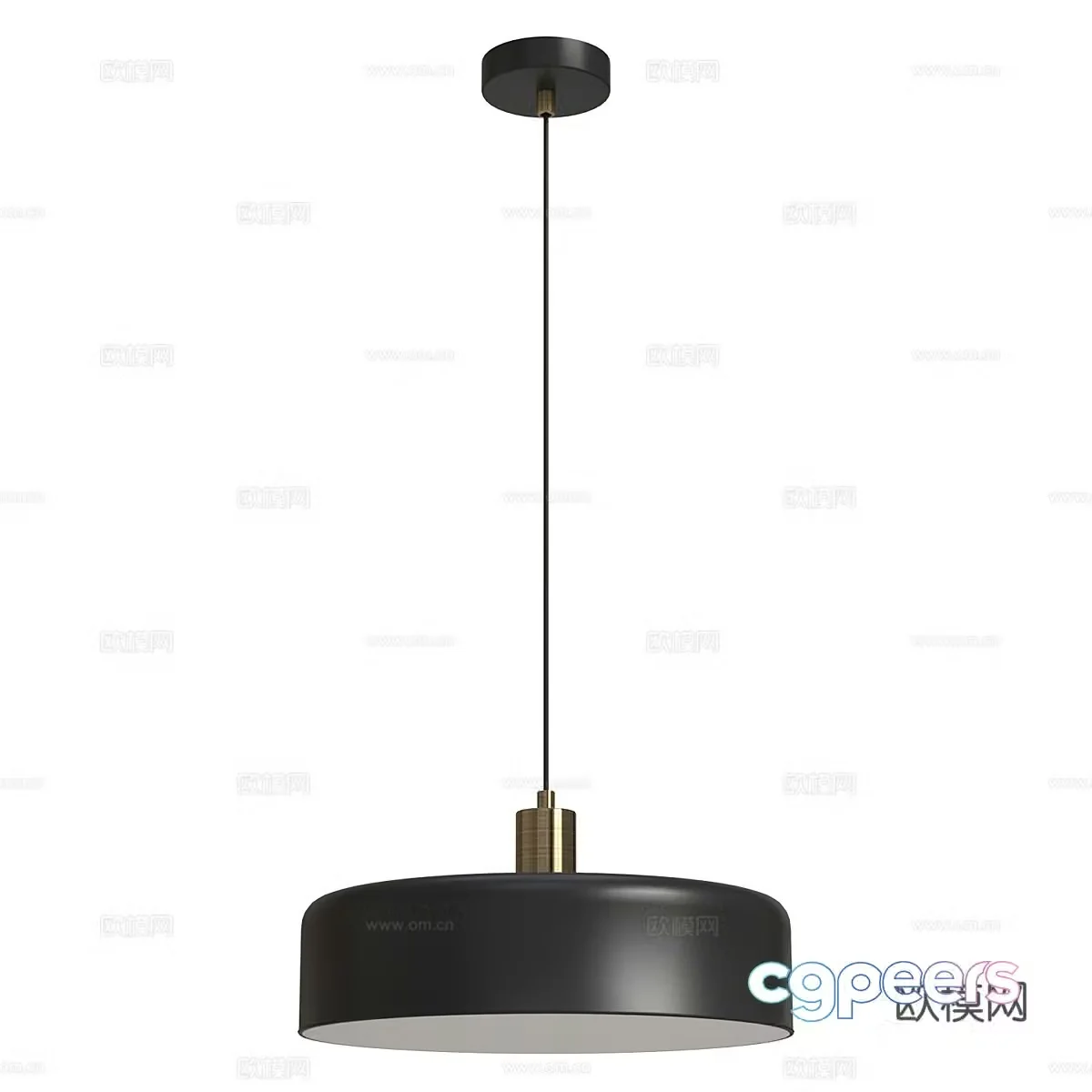 Modern minimalist chandelier restaurant chandelier 3d model
