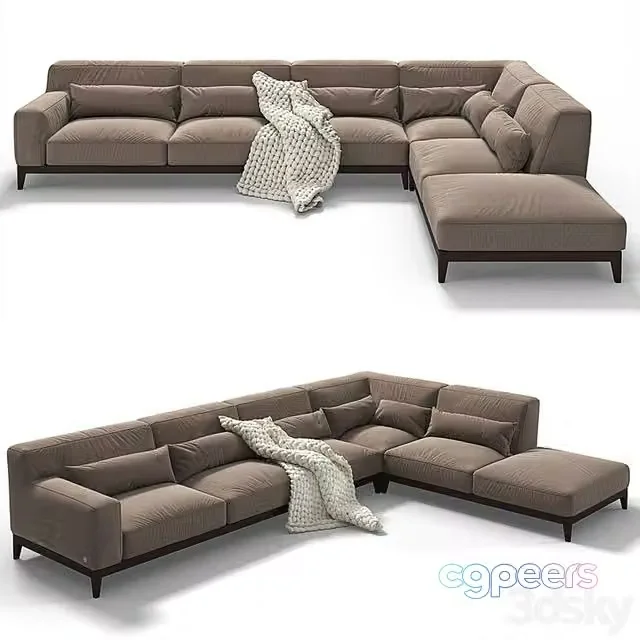 3ds Max Free – Sofa Busnelli Swing 3