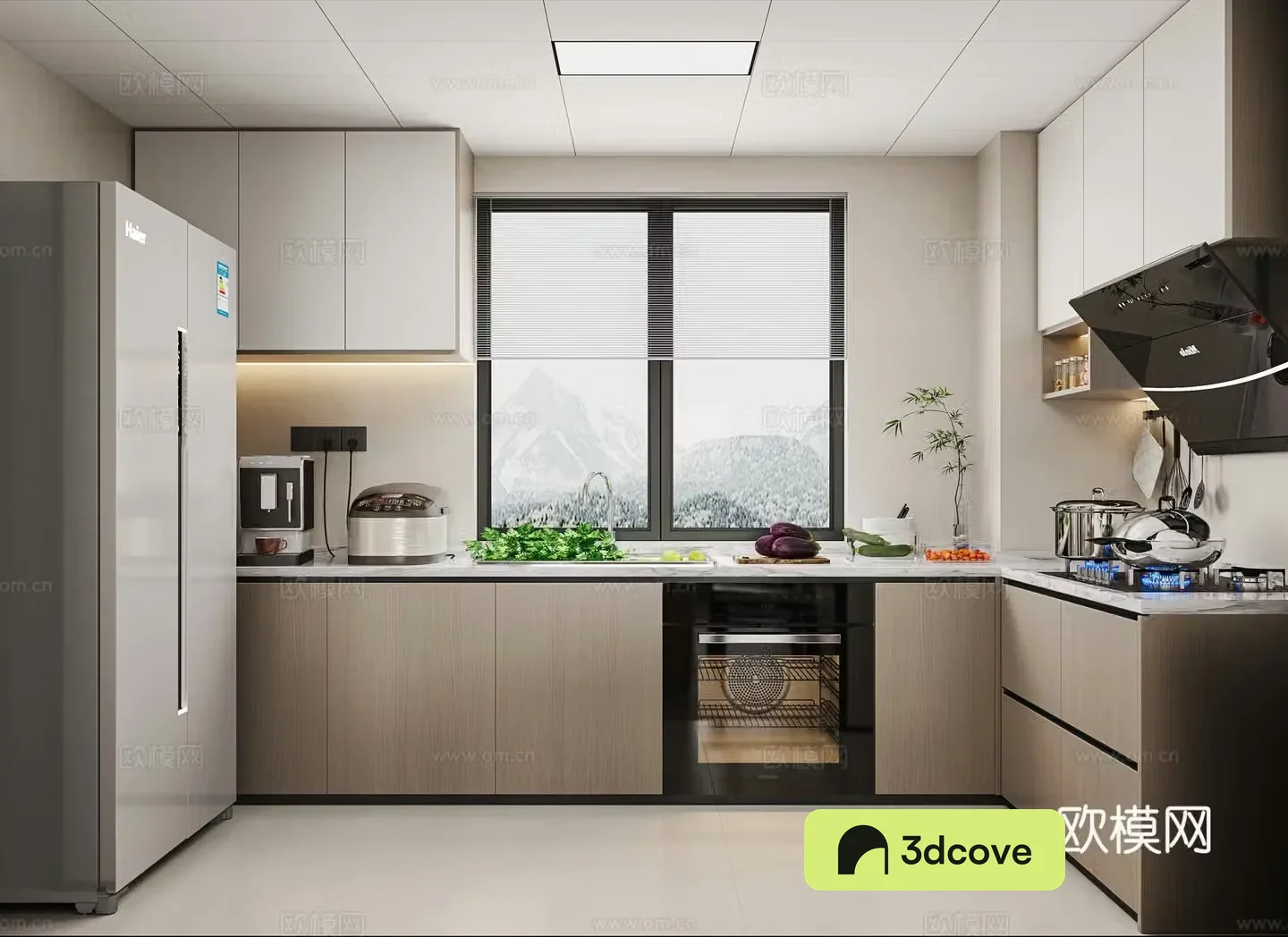 Modern kitchen 3D model