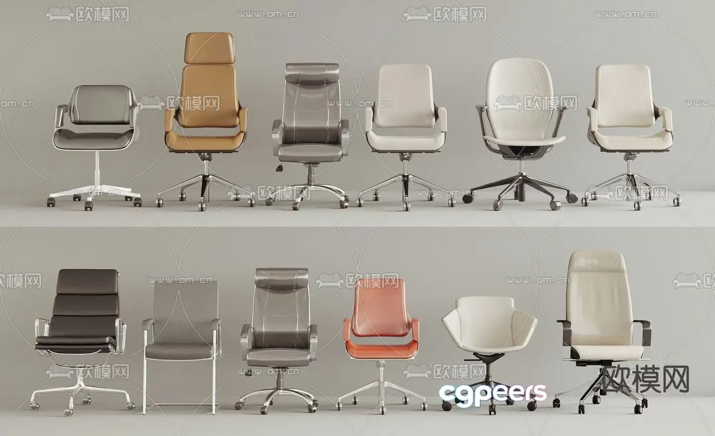 Office chair conference chair staff chair boss chair 3d model