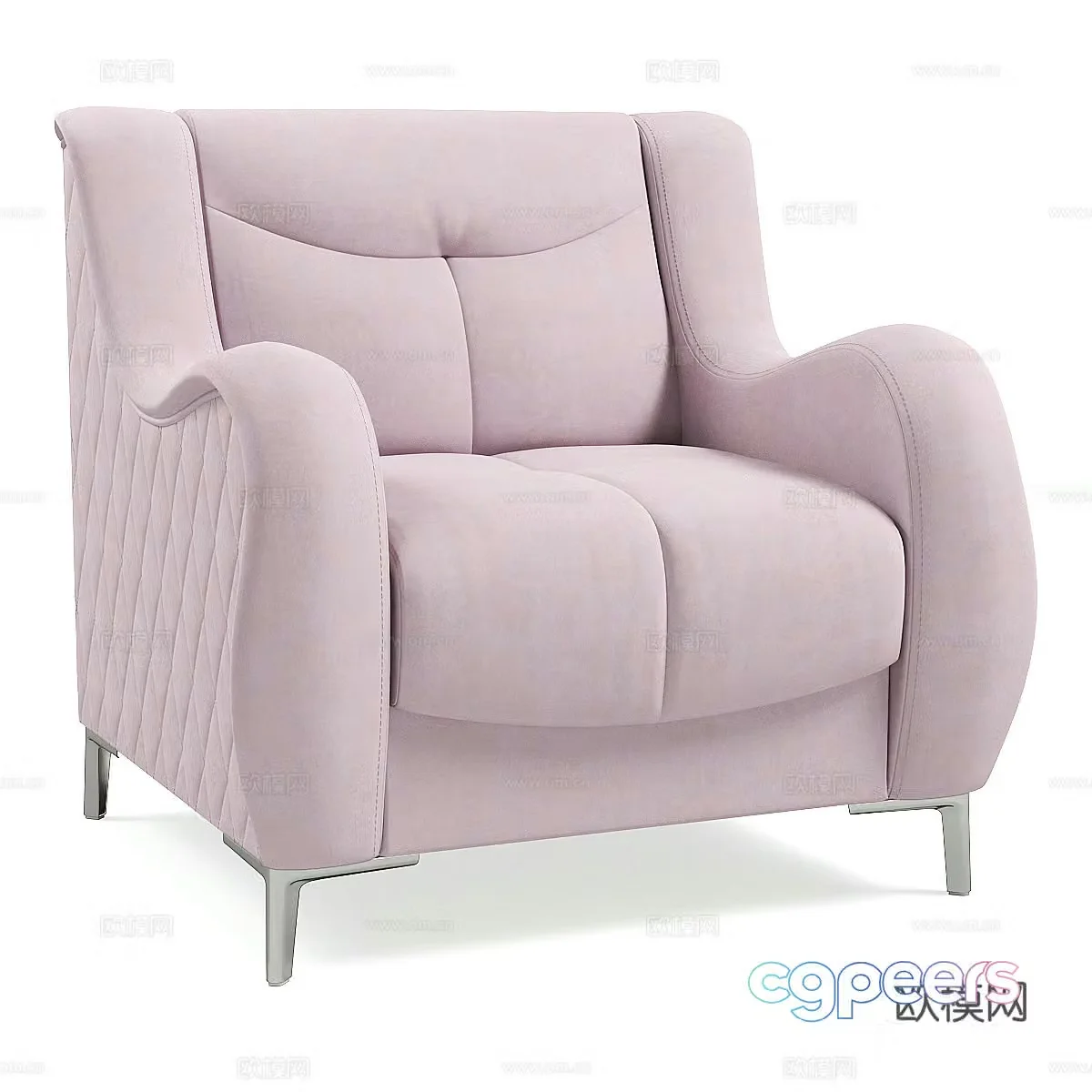 Single sofa 3d model