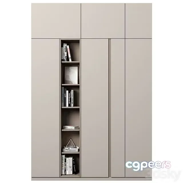3ds Max Free – Cabinet with shelves 73