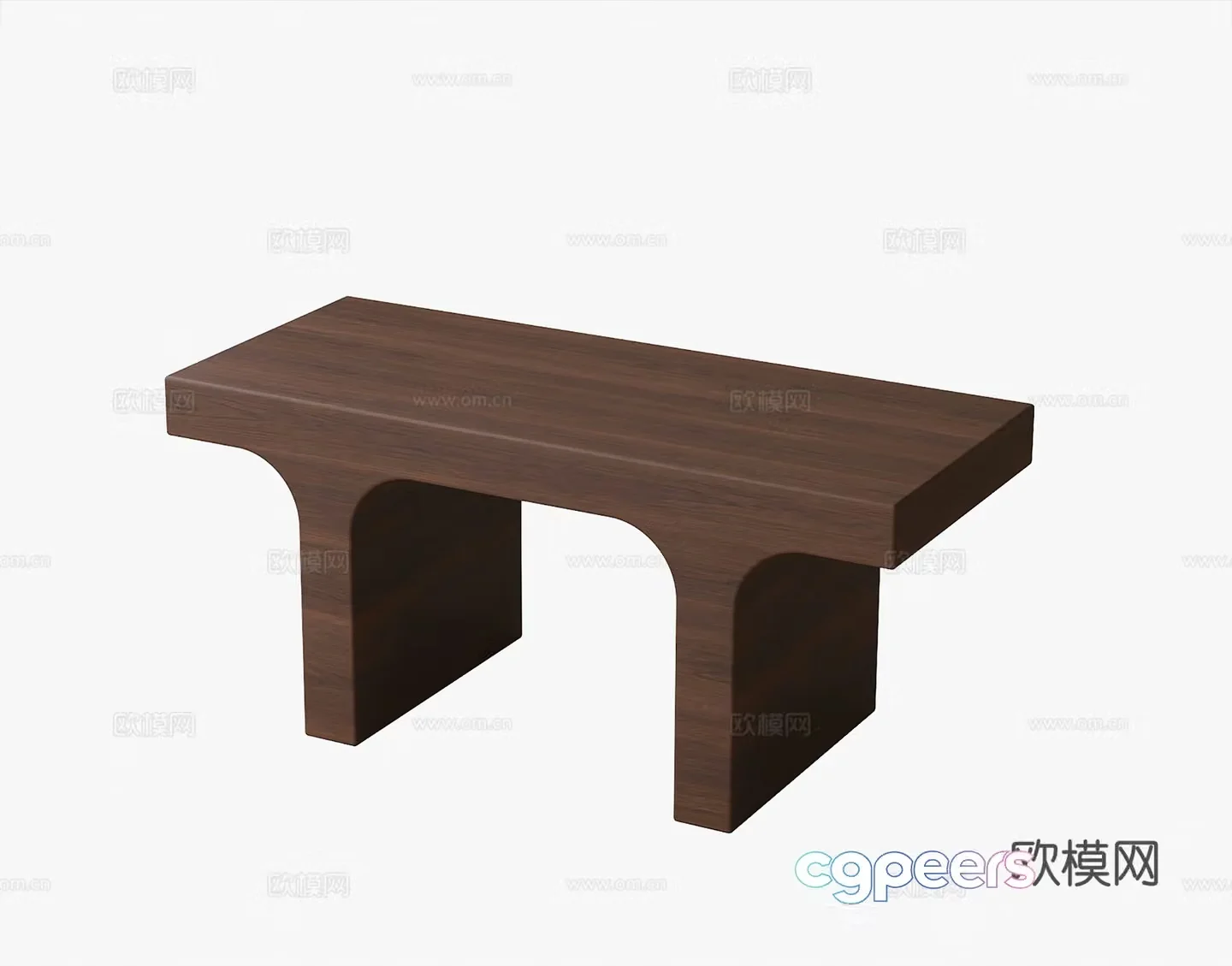 Modern bench stool shoe change stool 3d model
