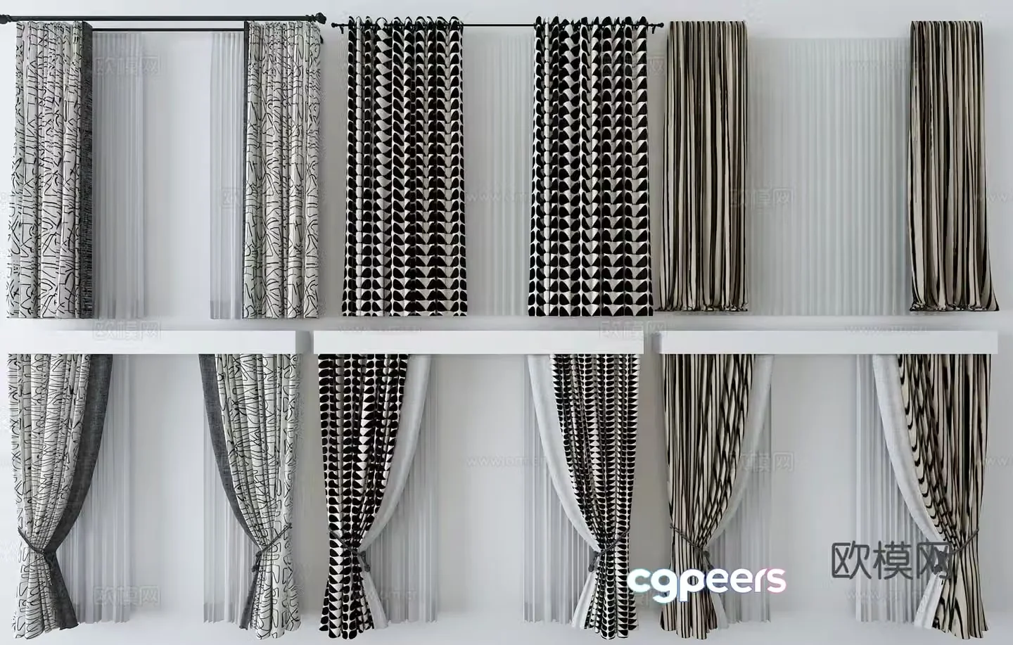 Curtain 3d model
