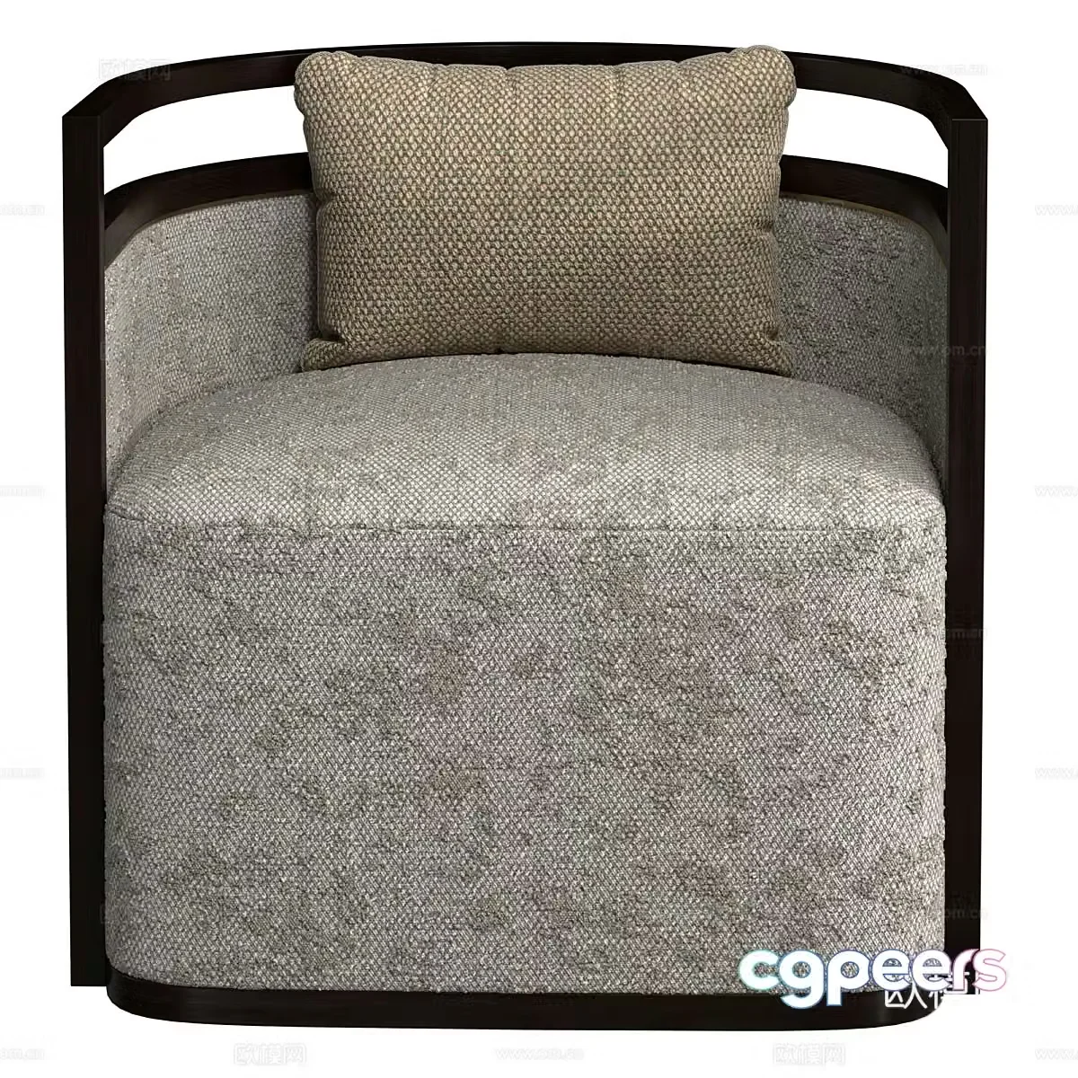 New Chinese casual sofa armchair 3d model