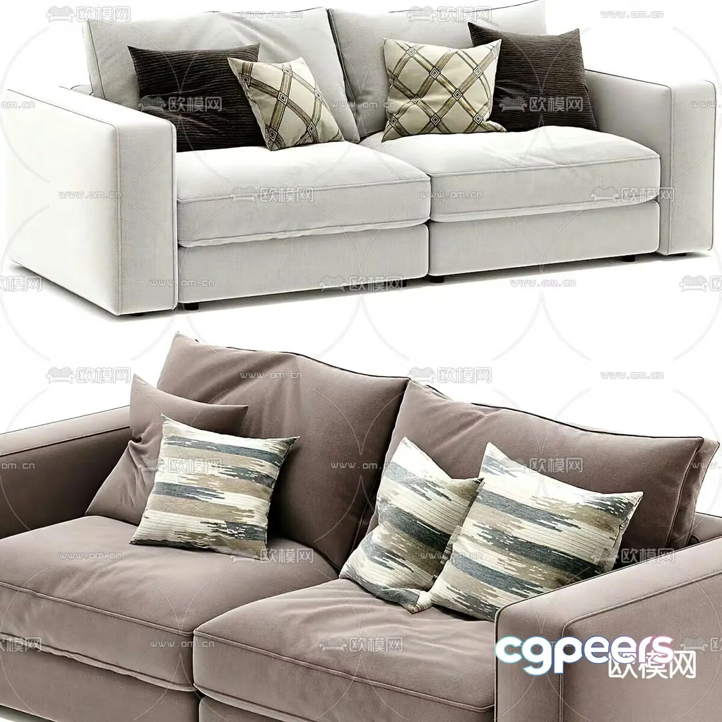 Caracole loveseat 3d model