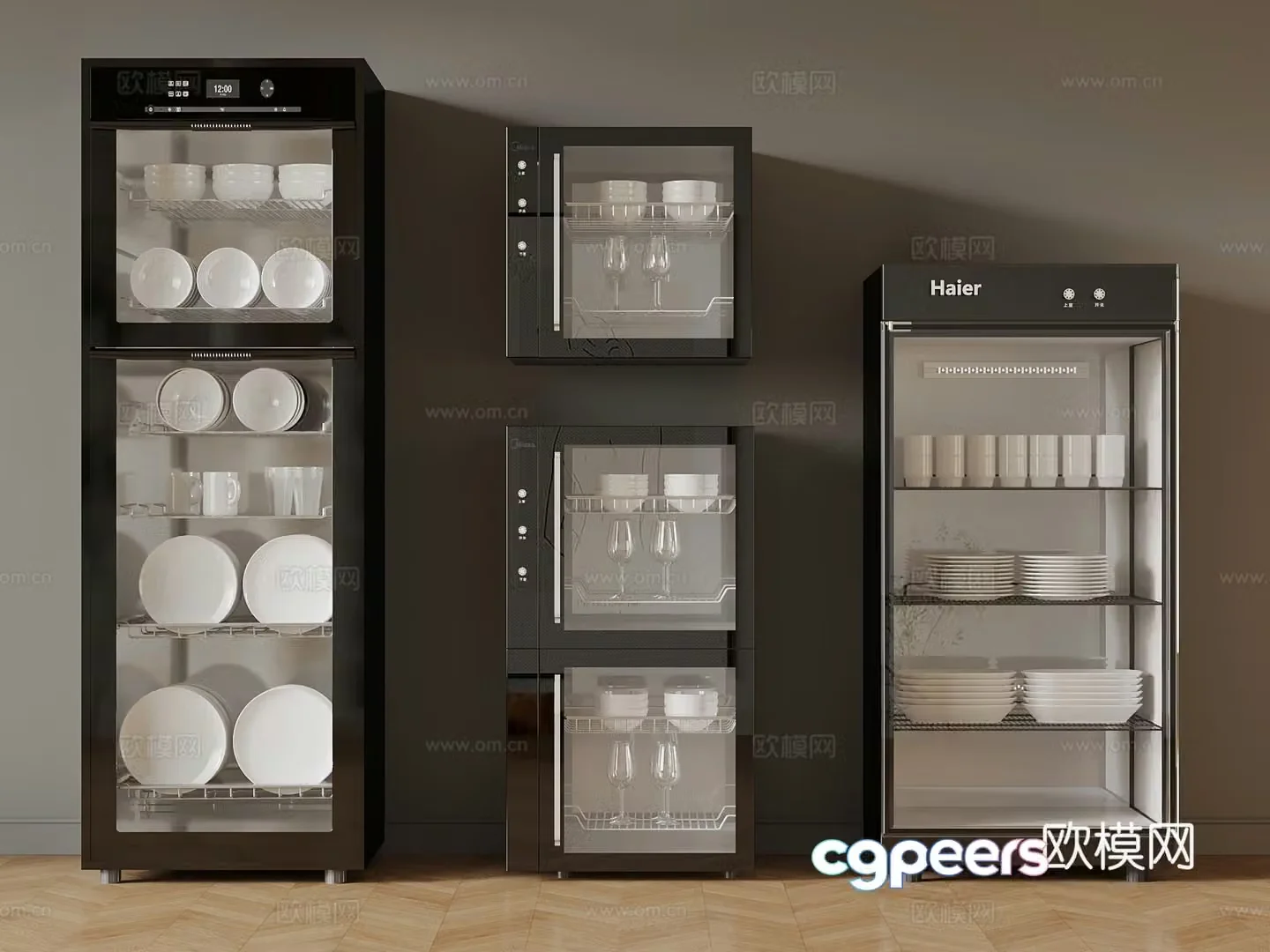 Disinfection cabinet Modern disinfection cabinet Dishwasher cabinet 3d model