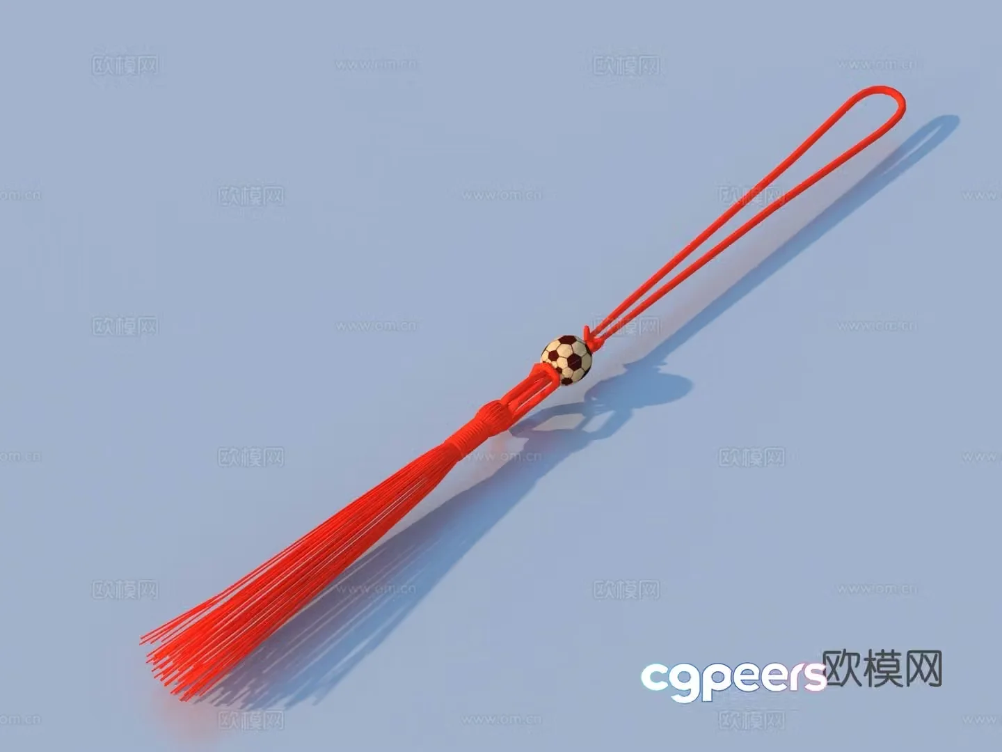 3D model of hanging decoration tassel hanging ear hanging flower