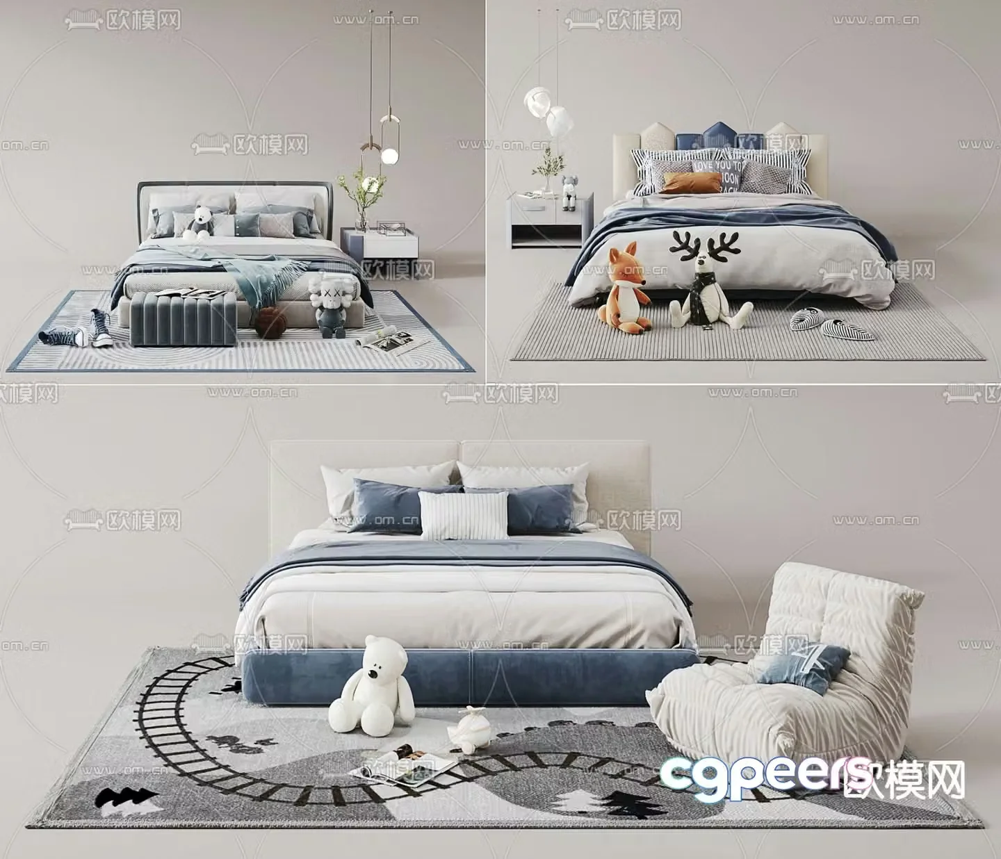 children’s bed child’s bed 3d model
