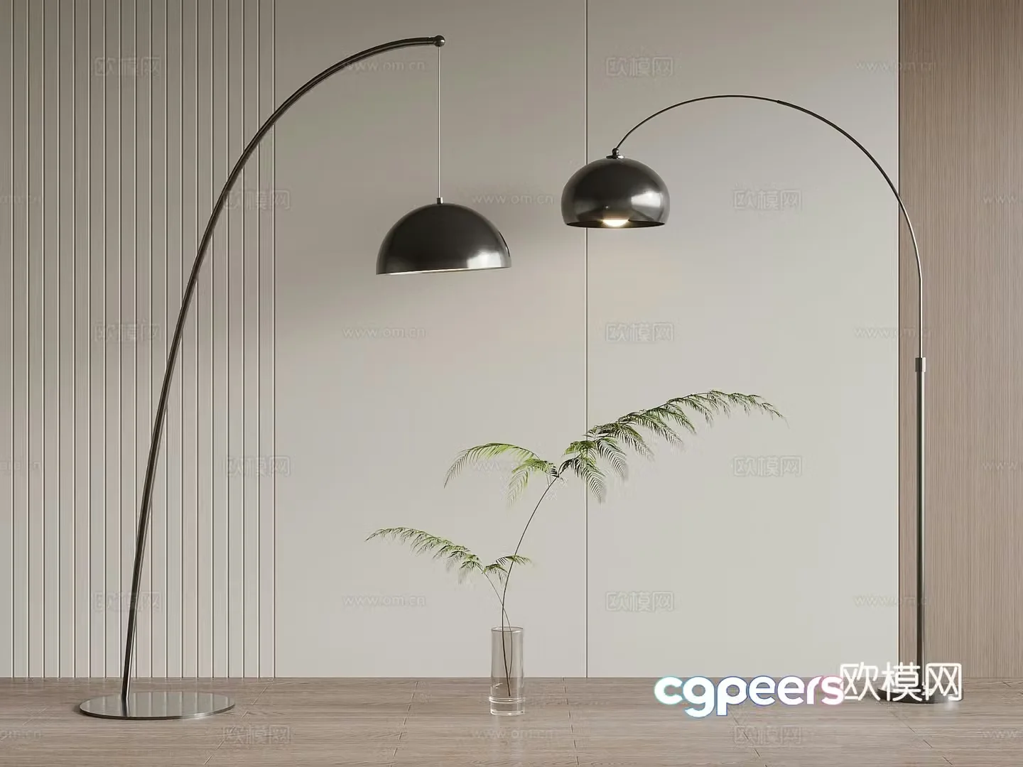 Modern floor lamp 3d model