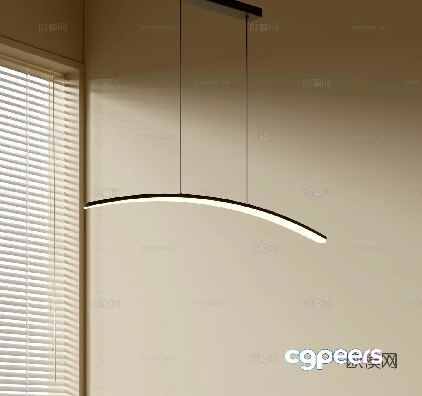 Modern simple chandeliers Nordic style chandeliers Mediterranean style chandeliers Study lamp combination Restaurant lamp 3D model