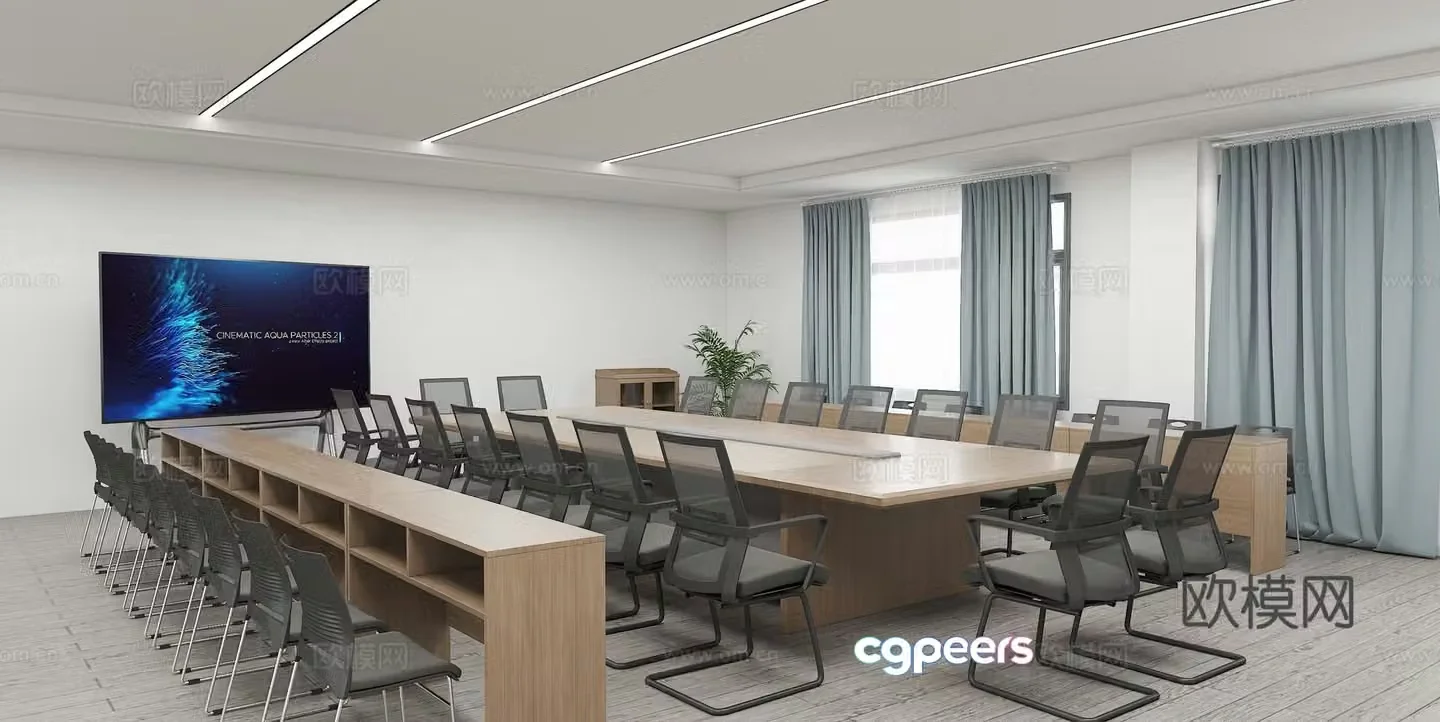 Modern conference room 3d model