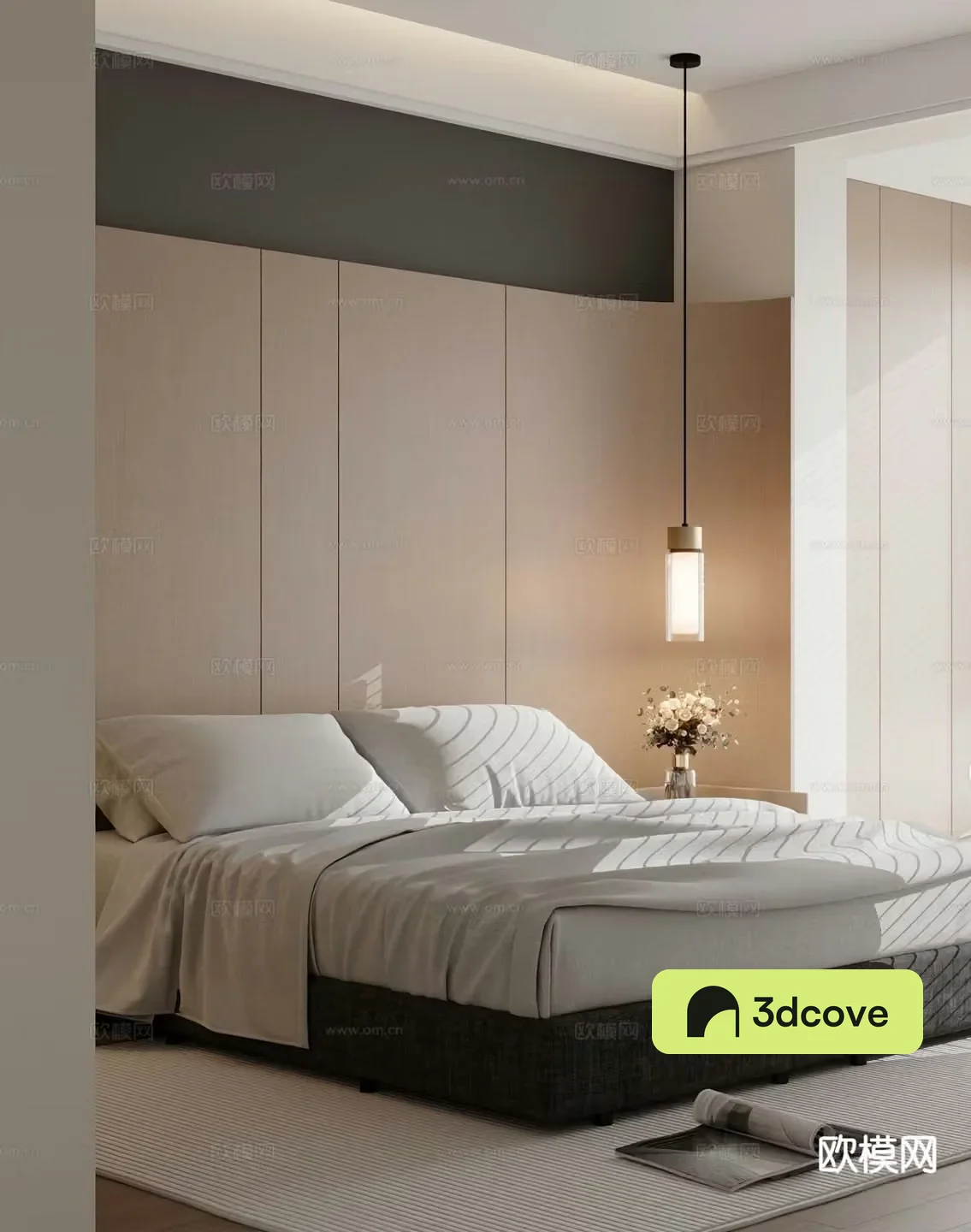 Modern double bed