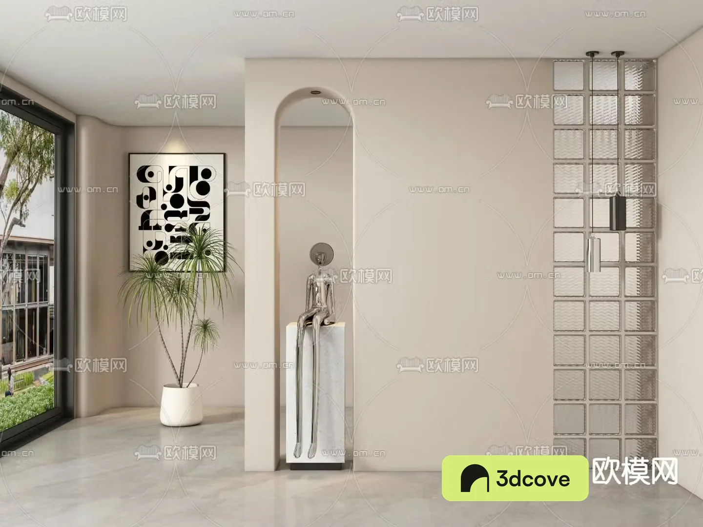 Entrance hall partition