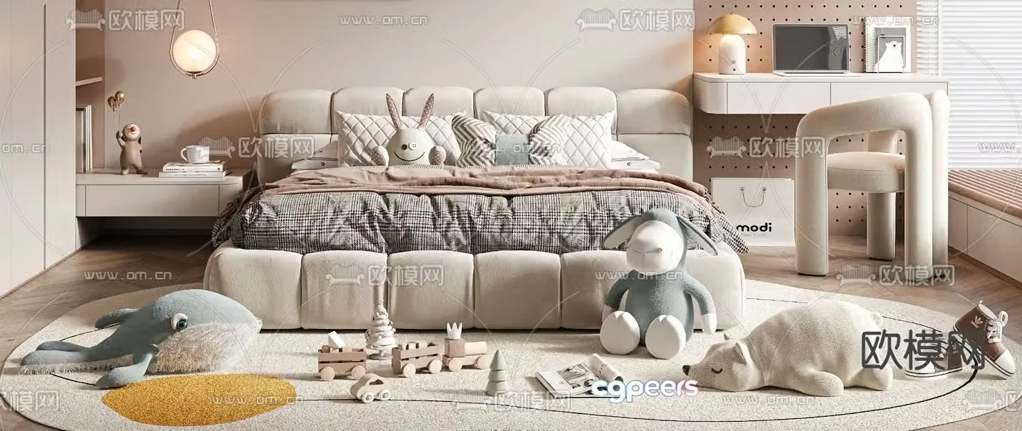 child bed child bed 3d model