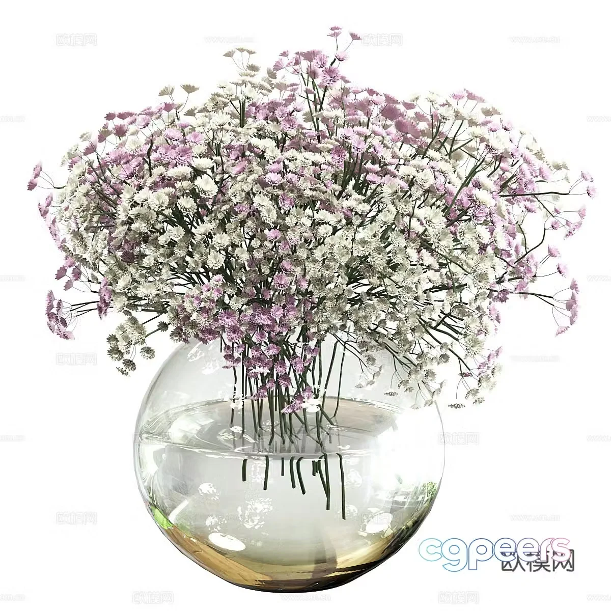 Vase Flower Art Flower Arrangement 3D Model