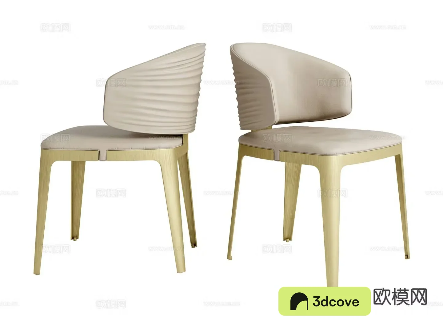 visionnaire italian chair dining chair 3d model