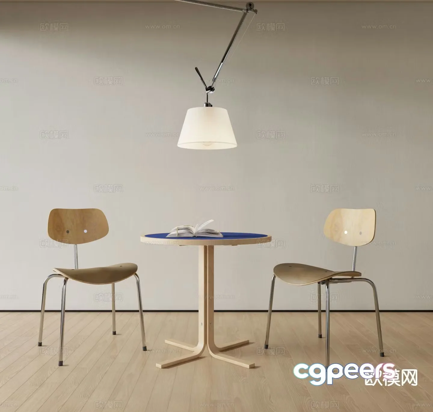Modern negotiation tables and chairs leisure tables and chairs 3D model