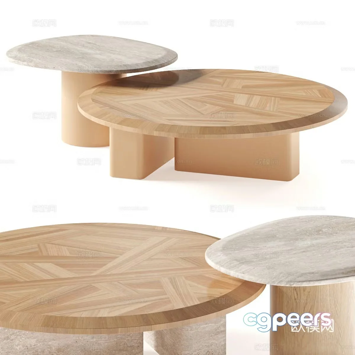 Choose Lanamour Coffee Table 3D Model