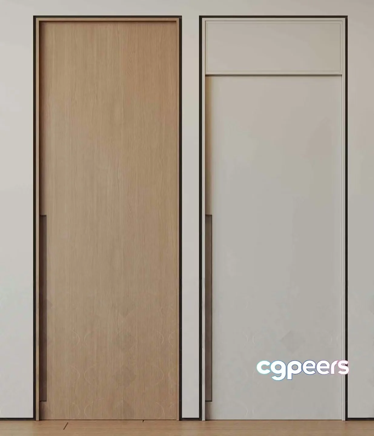 Modern Minimalist Doors 3D Model – 6951 – CORONA Render