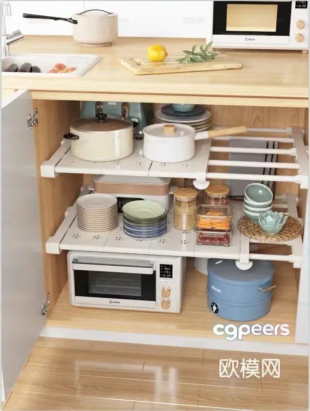 Modern kitchen accessories kitchen supplies 3d model