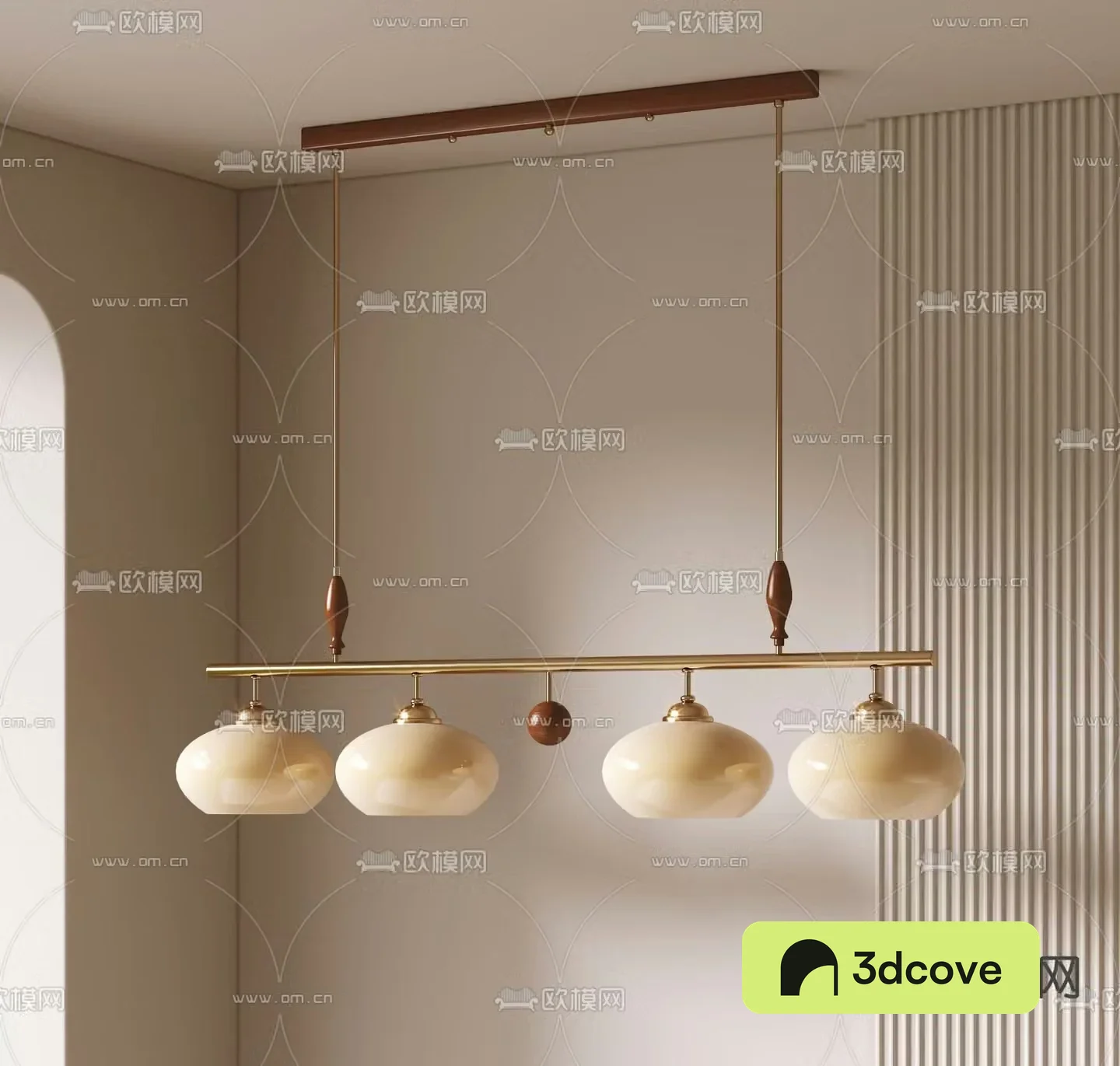 Wabi-sabi style chandelier