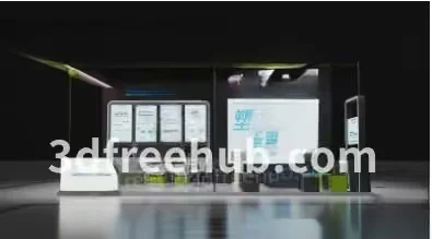 Modern Office Space 3D Model – 22922 – VRAY Render