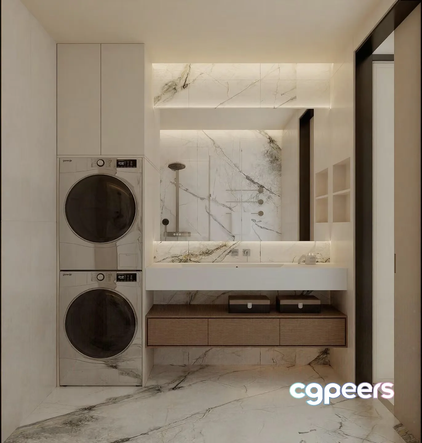 Modern Bathroom Interior 3D Model – 4984 – VRAY Render