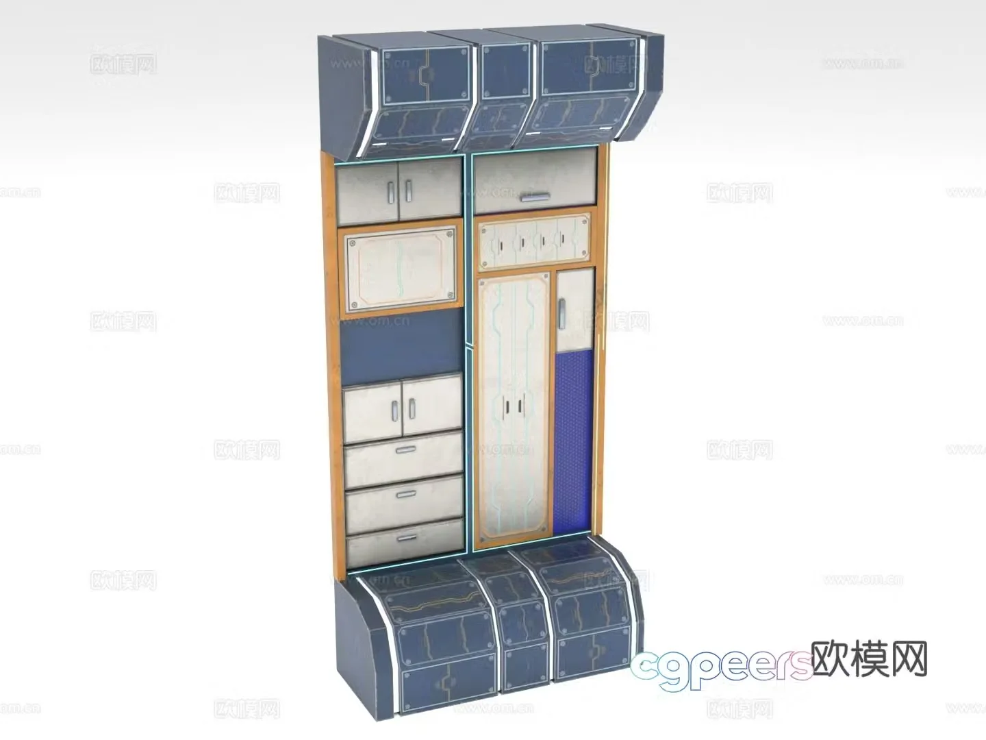 Storage rack Storage cabinet Combination cabinet Storage rack 3D model