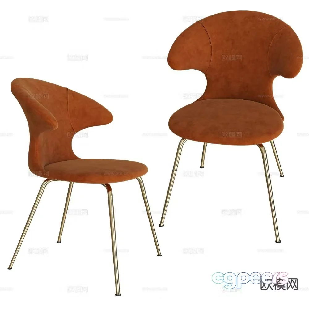 Modern chair dining chair 3d model