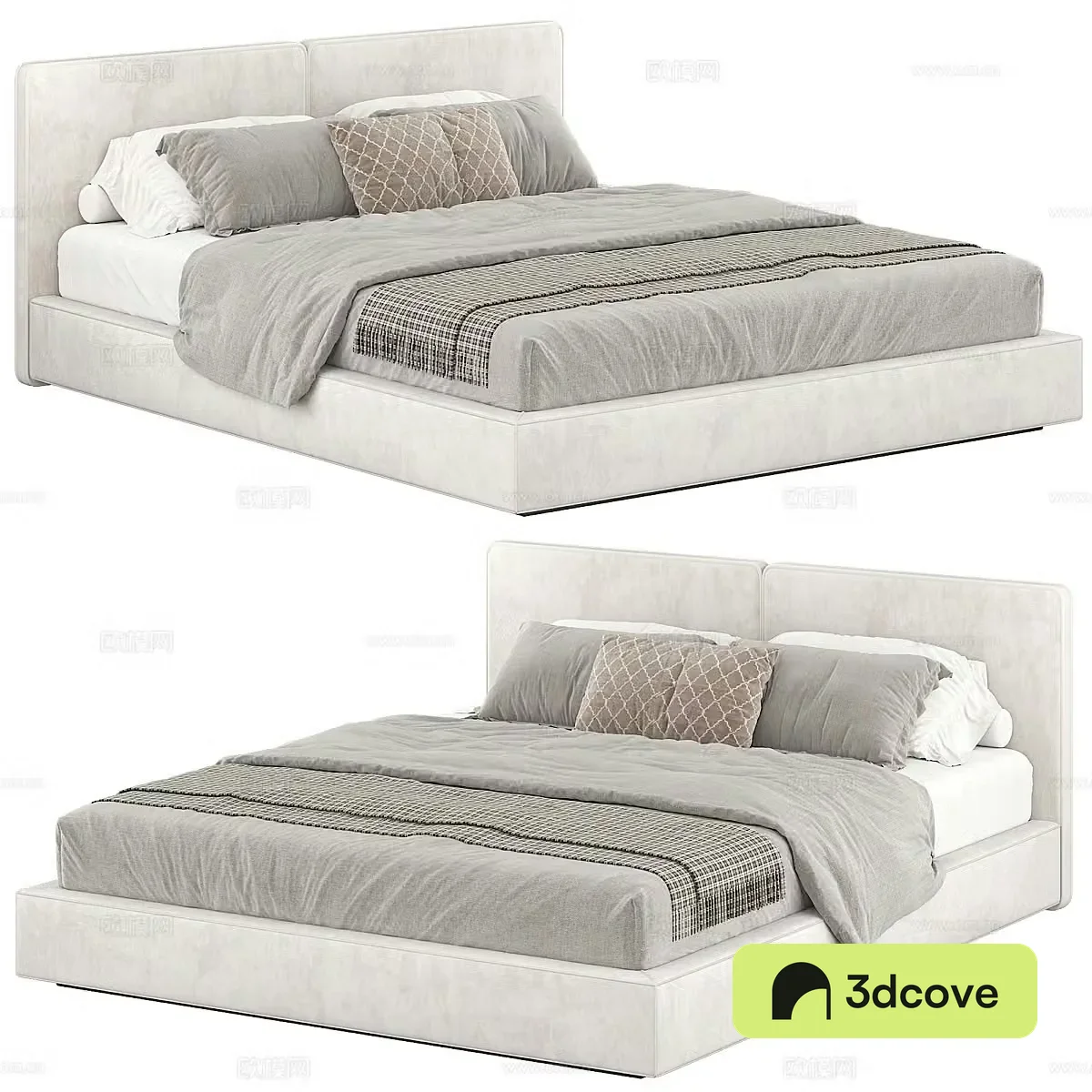 Modern Italian B&B italia-Richard Double Bed