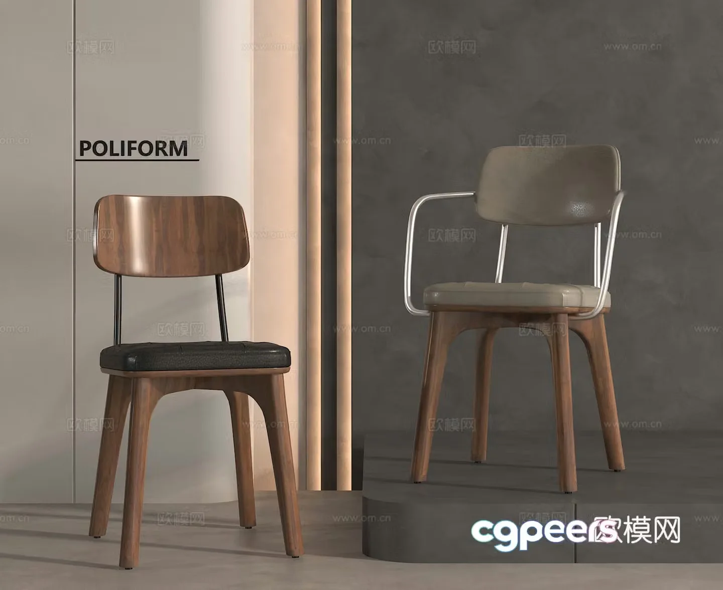 Casual chair 3d model