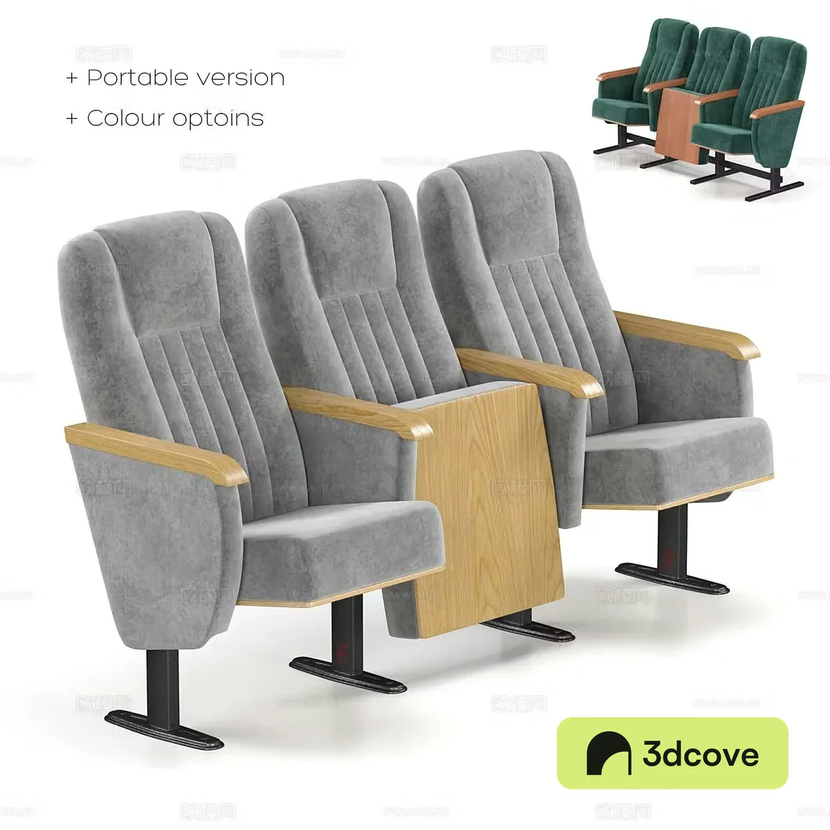 Modern theater chair row chair