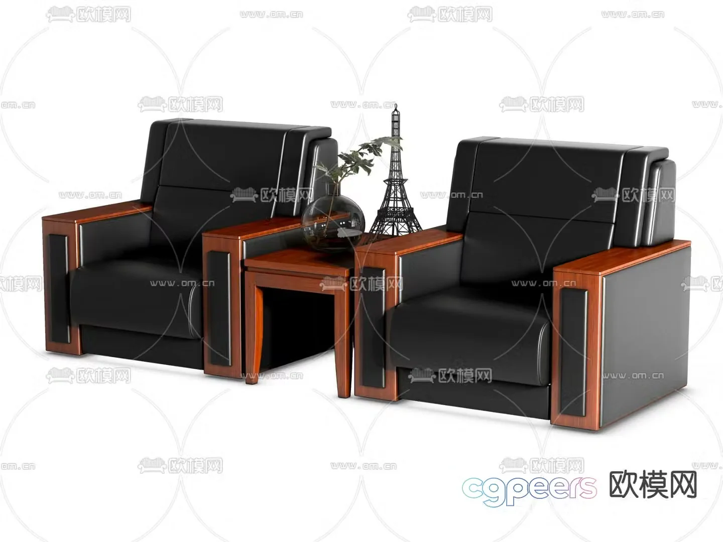 Office sofa VIP sofa reception sofa 3d model