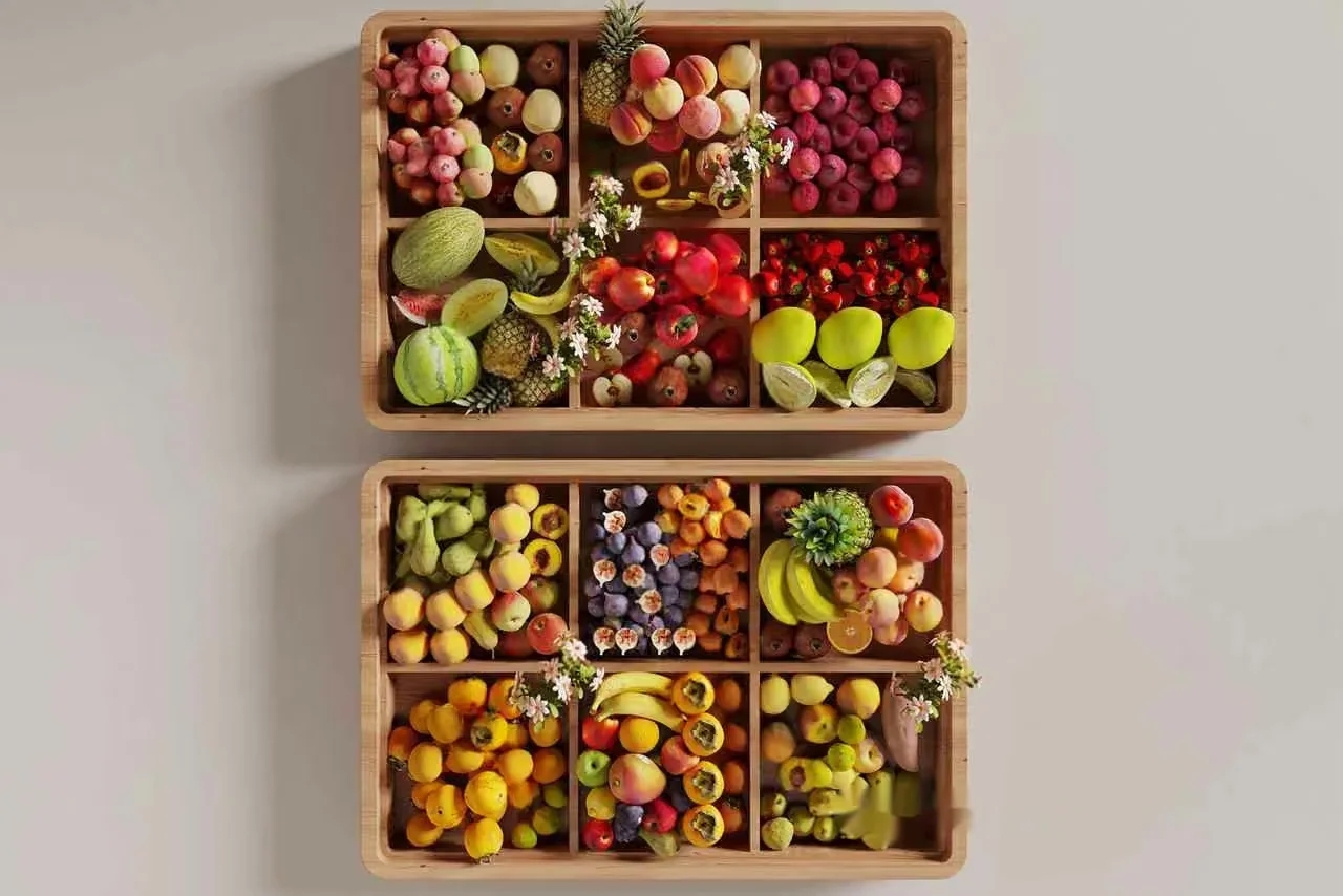 Wooden Fruit Boxes 3D Model – 13177 – CORONA Render