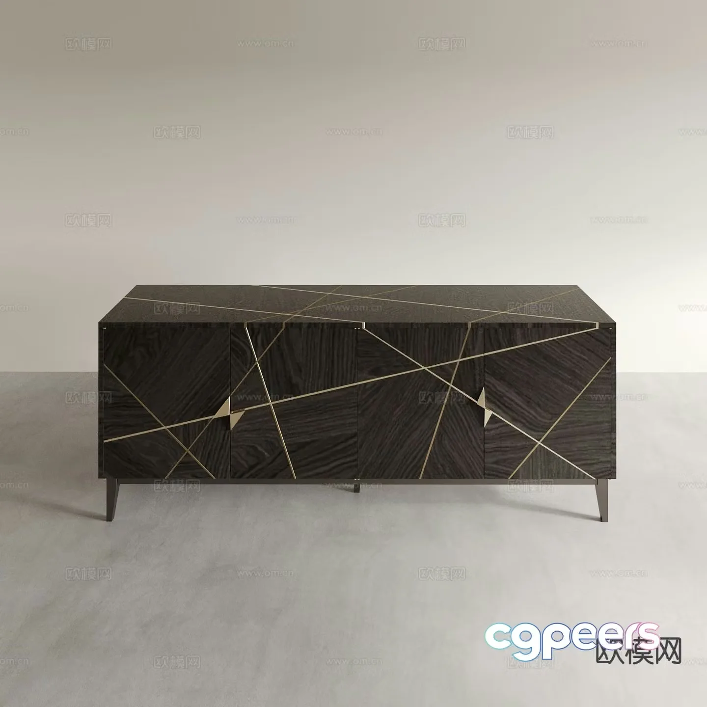 Modern entryway cabinet 3d model