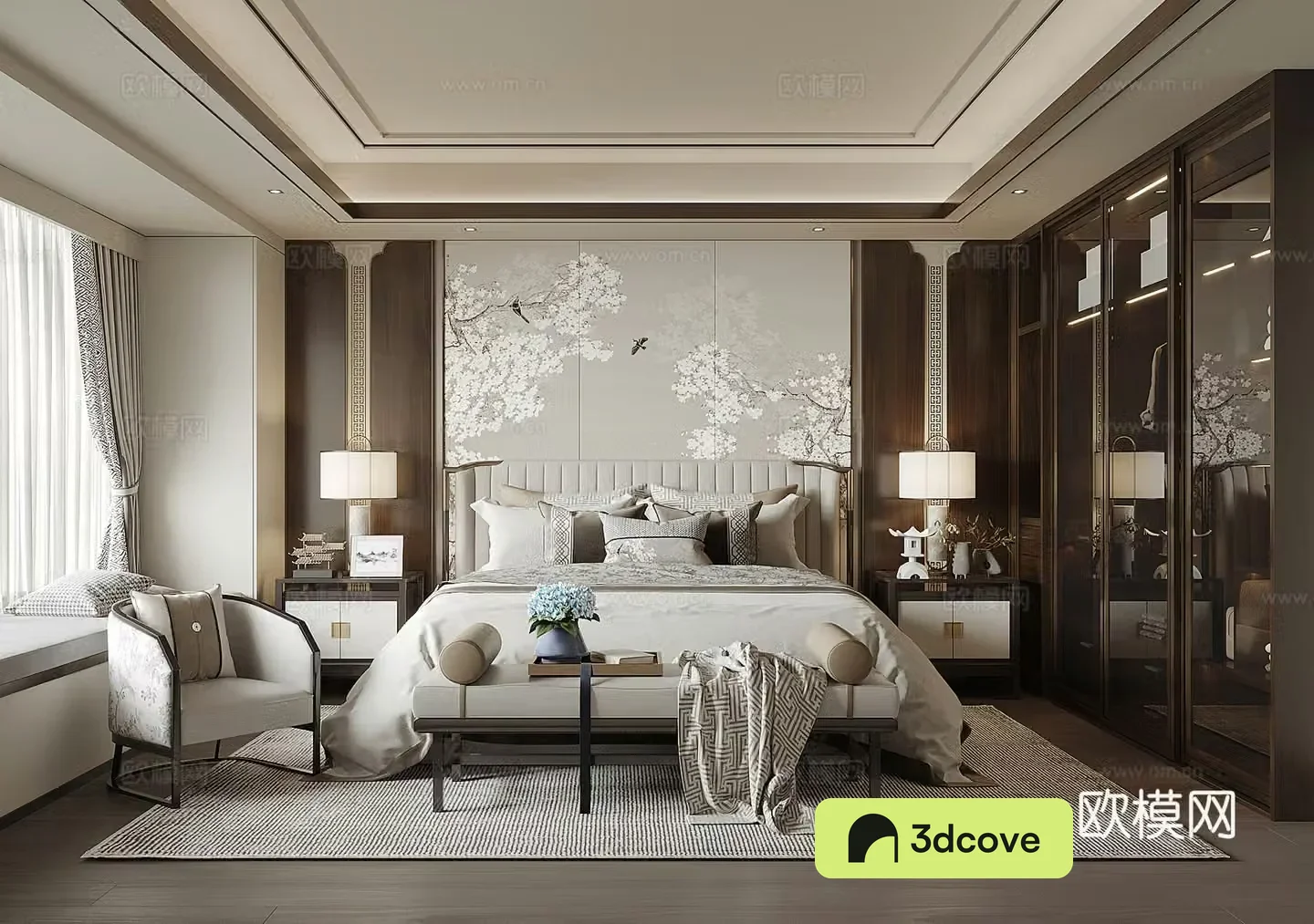 New Chinese bedroom