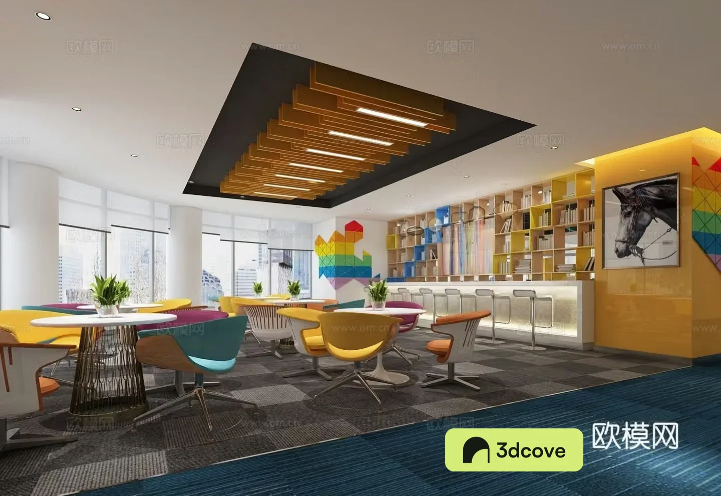 Modern office public office area