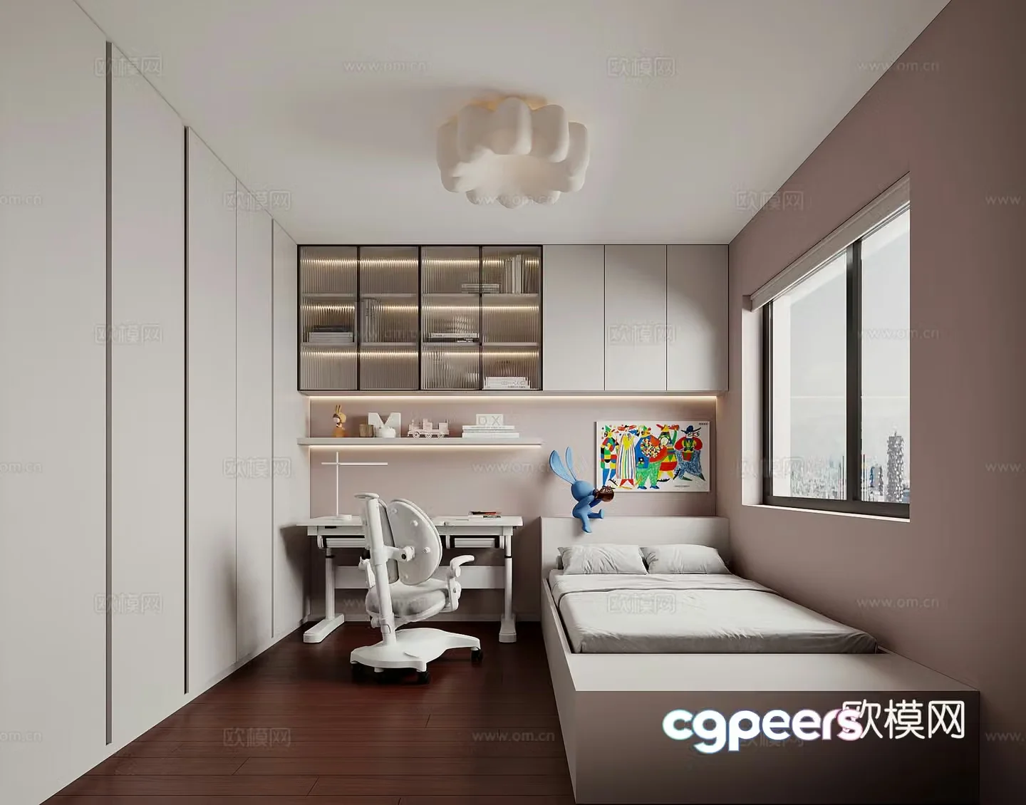Modern children’s room 3d model
