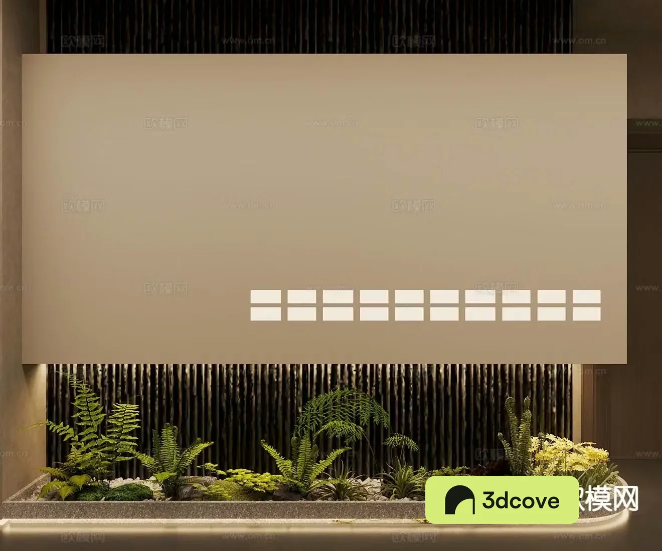New Chinese style interior landscape sketch