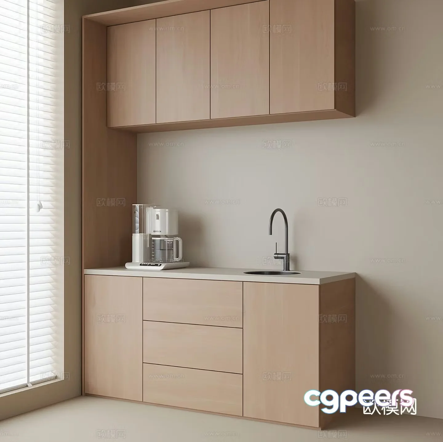 Modern sideboard cabinets sideboard 3d model
