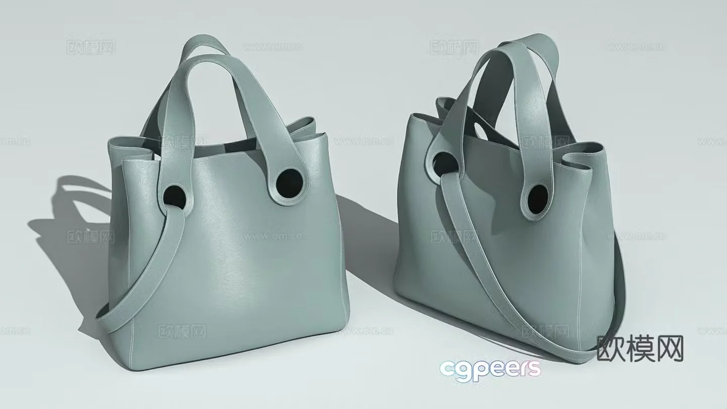 Tote bag leather bag cloth bag backpack daily necessities 3D model