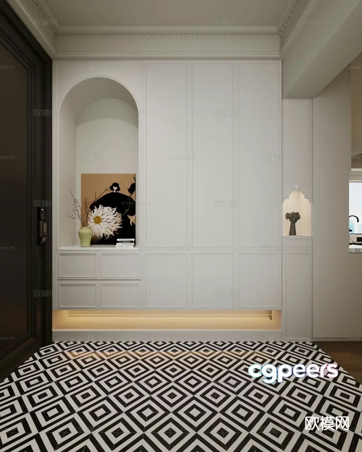 French living room 3d model