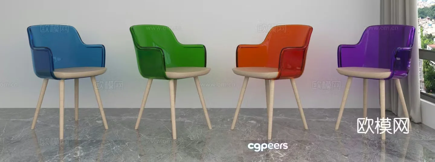 Modern leisure chair 3d model
